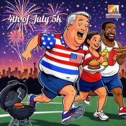 4th of July 5k/10k Logo