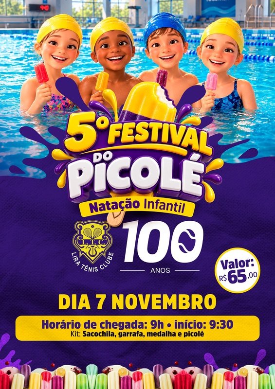 5° Festival  do Picolé de Natação Infantil Logo