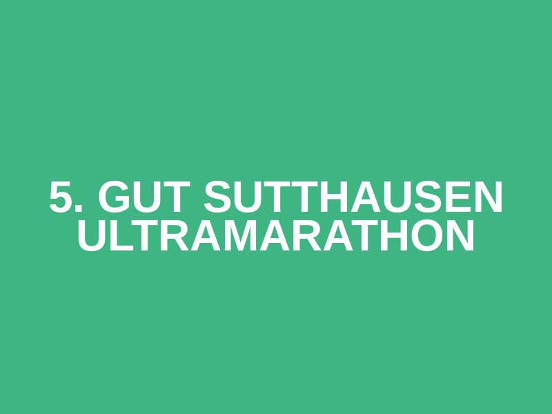5. Gut Sutthausen Ultramarathon Logo