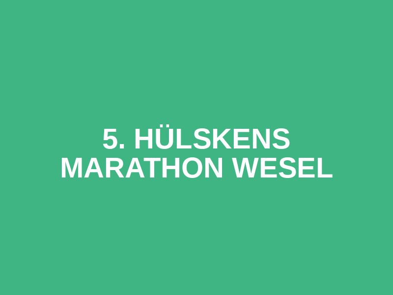 5. HÜLSKENS Marathon Wesel Logo