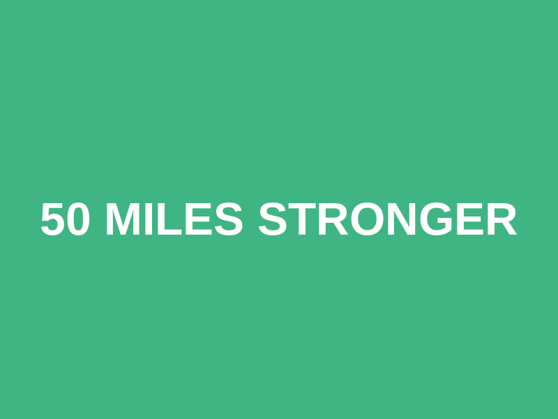 50 Miles Stronger Logo