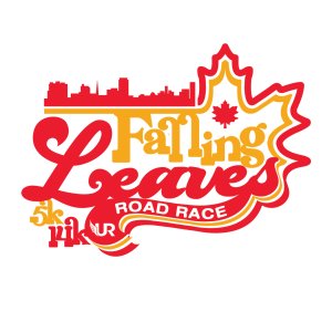 52nd ANNUAL FALLING LEAVES ROAD RACE Presented by Utica First Insurance Logo