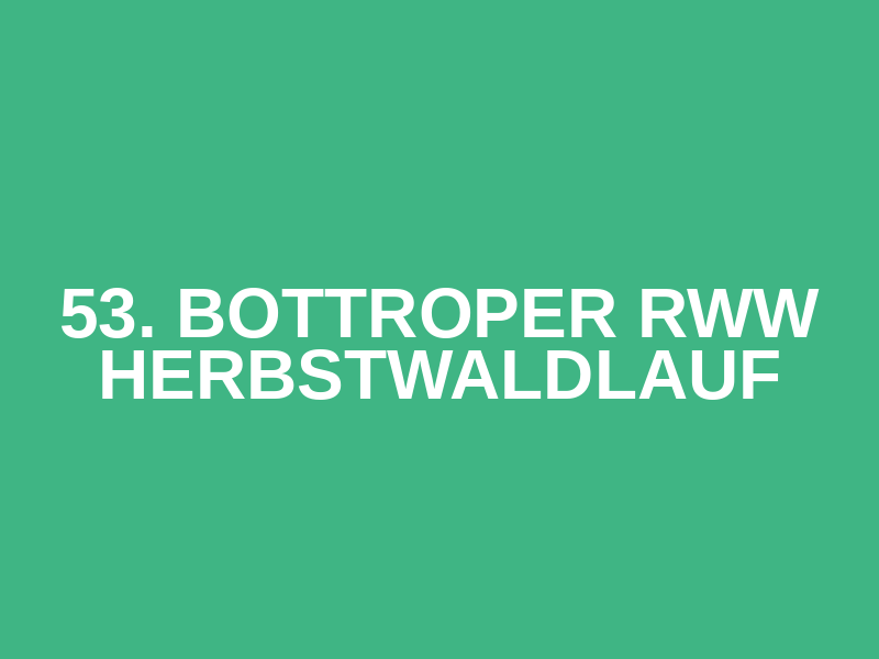 53. Bottroper RWW Herbstwaldlauf Logo