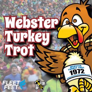 55th Annual Webster Turkey Trot Logo