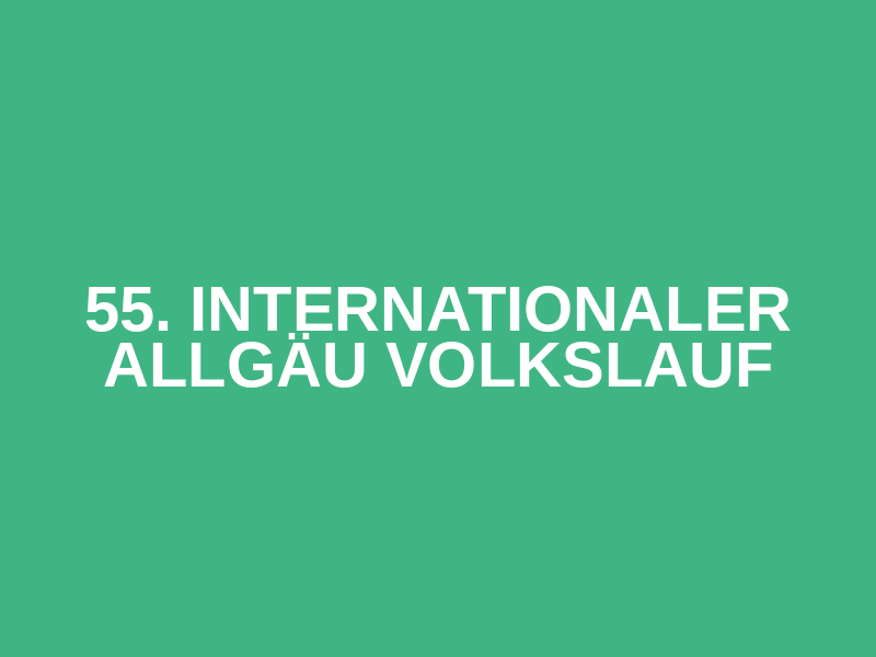 55. Internationaler Allgäu Volkslauf Logo
