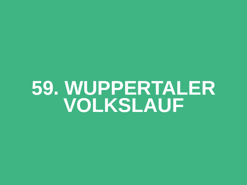 59. Wuppertaler Volkslauf Logo