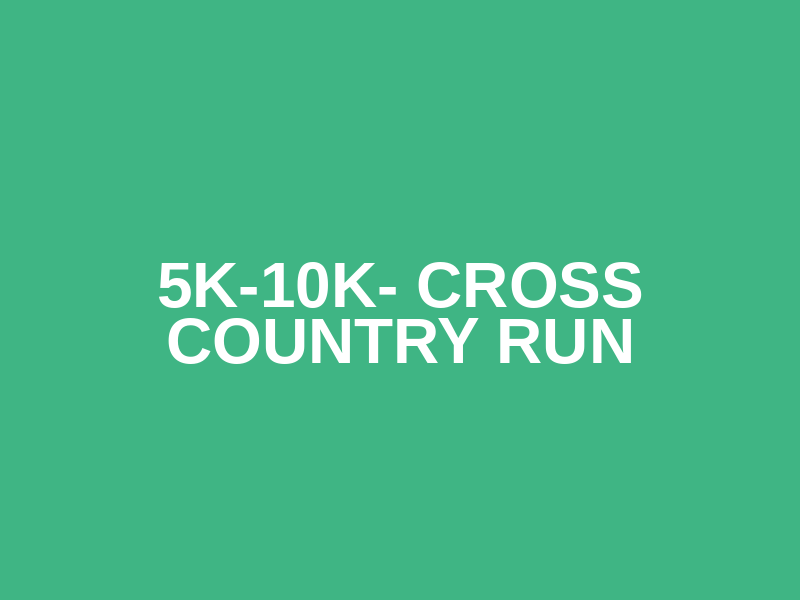 5k-10k- Cross Country Run Logo
