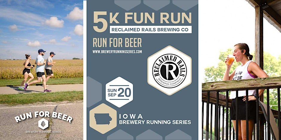 5k Beer Run x Reclaimed Rails| 2026 IA Brewery Running Series