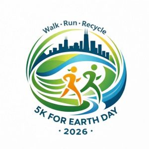 5k for Earth Day Logo