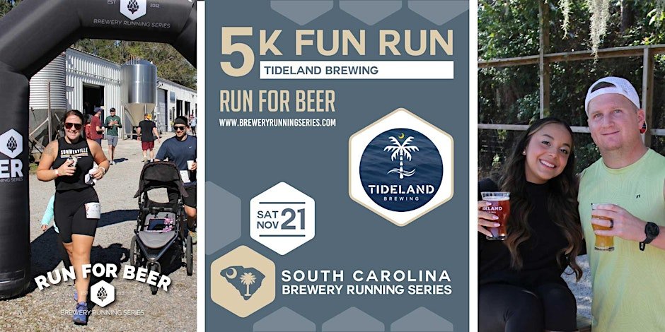 5k Fun Run at Tideland Brewing | 2026 SC Brewery Running Series