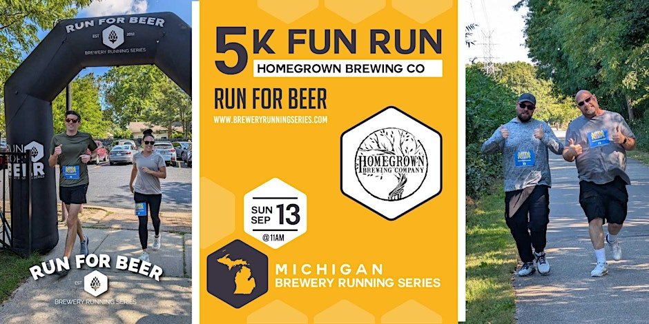 5k Fun Run x Homegrown x Oktoberfest | 2026 Michigan Brewery Running Series