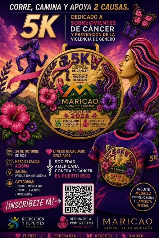 5k Maricao prevencion Cancer y Violencia de Genero Logo