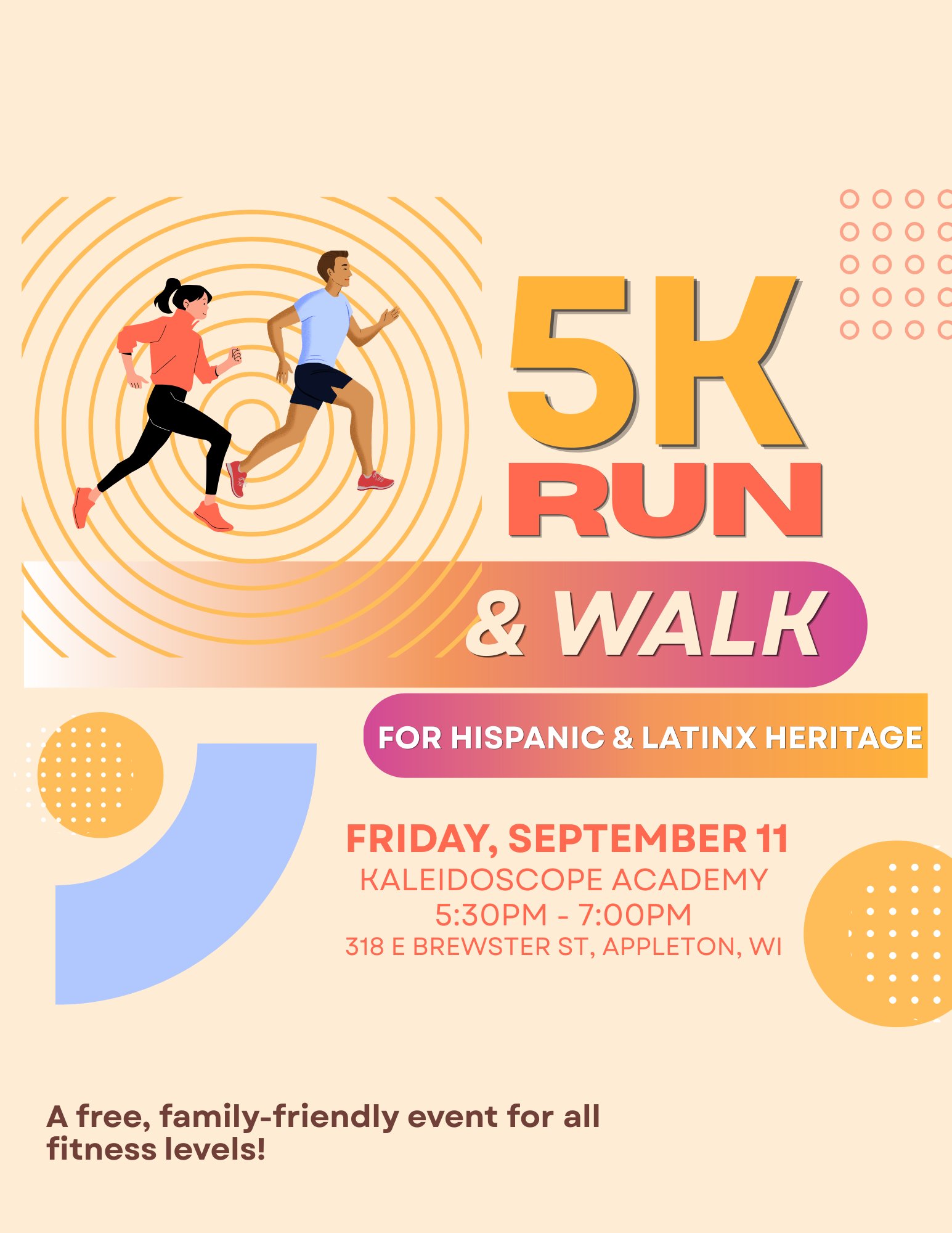5K Run/Walk for Hispanic & Latinx Heritage Logo