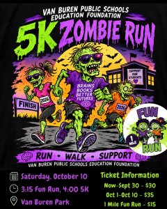 5k Zombie Run & 1 Mile Fun Run Logo