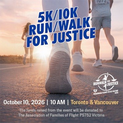 5k/10k Run/Walk for Justice....Honouring Flight PS752 Victims