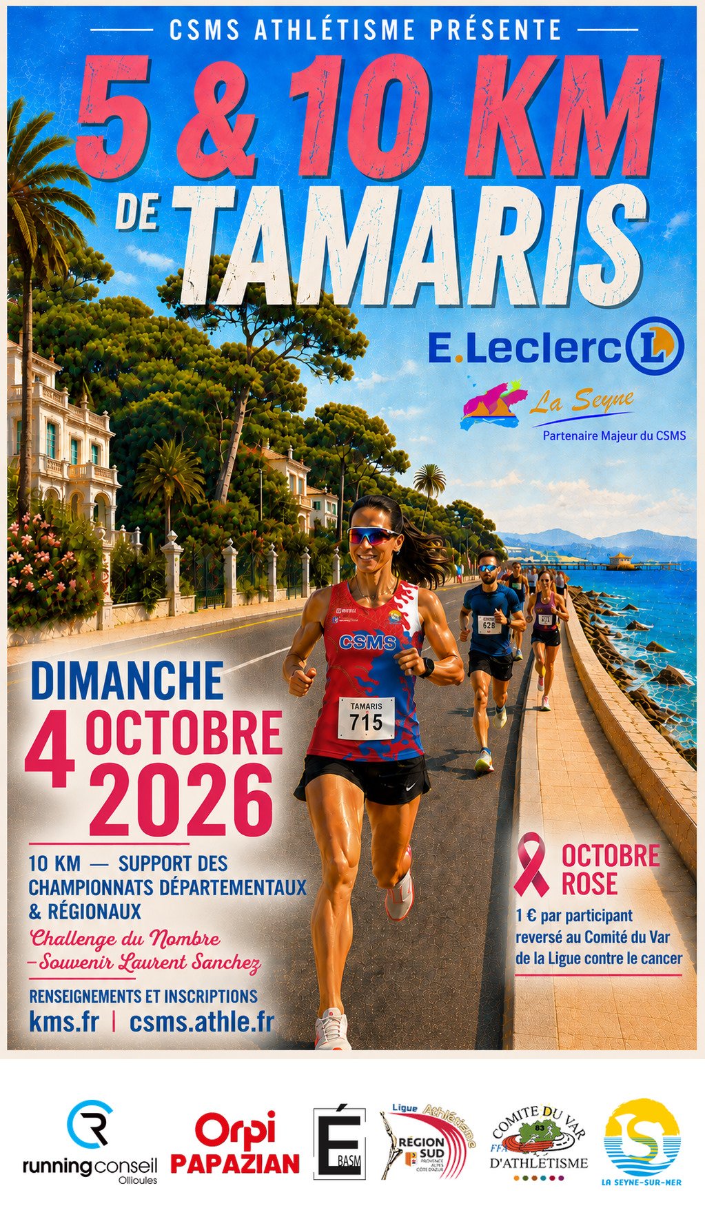 5Km & 10Km des TAMARIS Logo