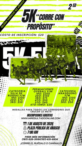 5km Corre con Proposito 2nda Ed.