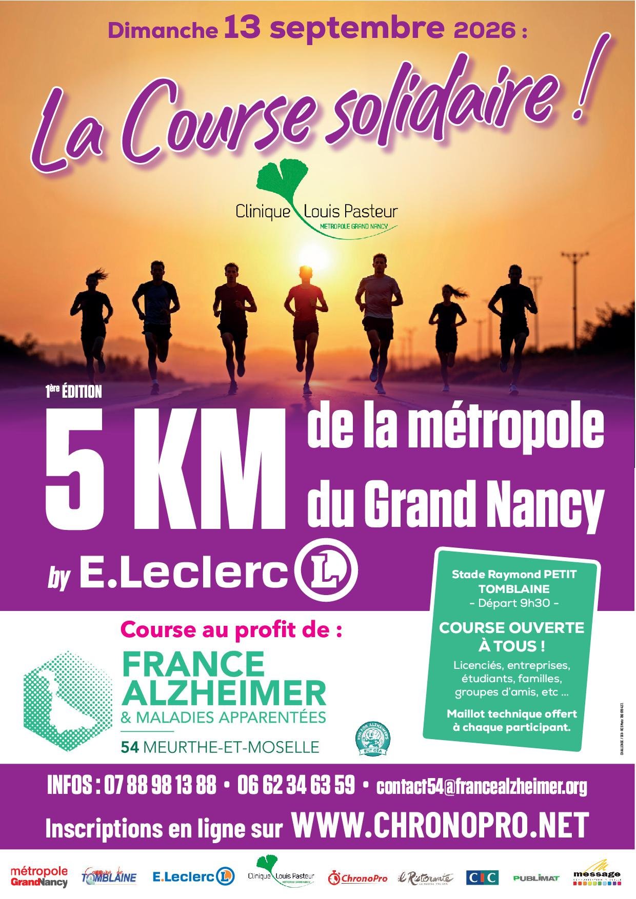 5km de la métropole du Grand Nancy 2026