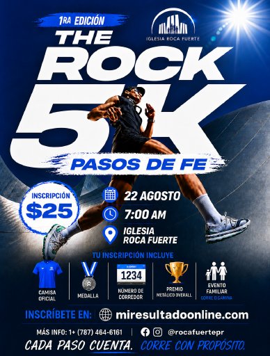 5km The Rock Pasos de Fe Logo