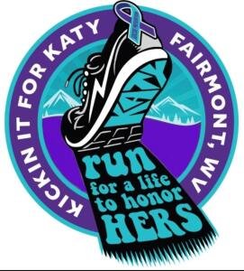5th Annual Kickin It For Katy 5k run and 1.2 mile Walk Logo