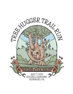 5th Annual Tree Hugger Trail Run at Goodell Gardens Logo