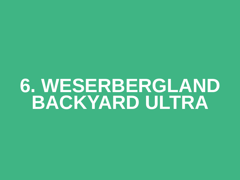 6. Weserbergland Backyard Ultra Logo