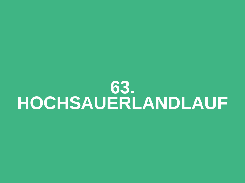63. Hochsauerlandlauf Logo