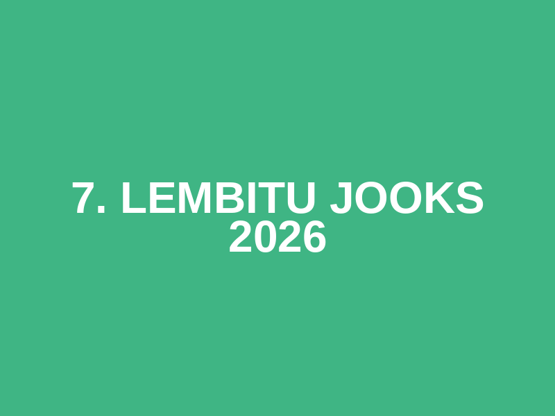 7. LEMBITU JOOKS 2026