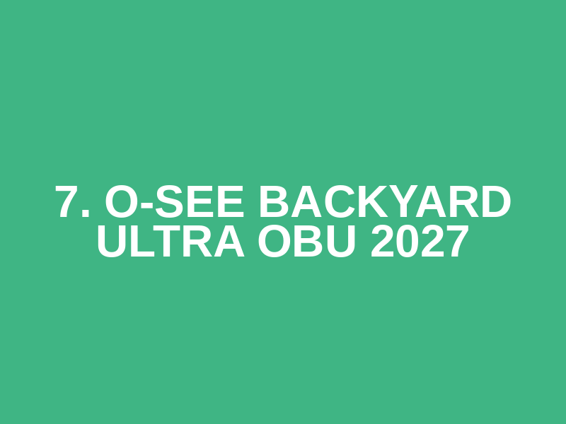 7. O-SEE Backyard Ultra OBU 2027 Logo