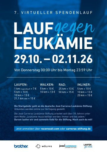 7. virtueller Spendenlauf gegen Leukämie