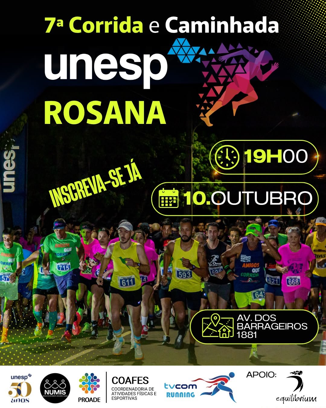7ª CORRIDA E CAMINHADA DA UNESP DE ROSANA