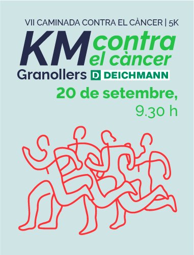 7a Cursa i Caminada Km contra el càncer Granollers Logo