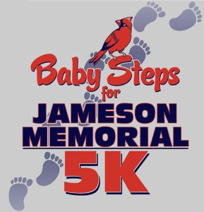 7th Annual Baby Steps for Jameson Memorial 5K Logo