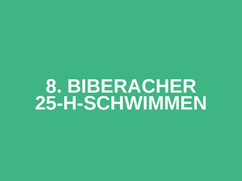8. Biberacher 25-h-Schwimmen Logo