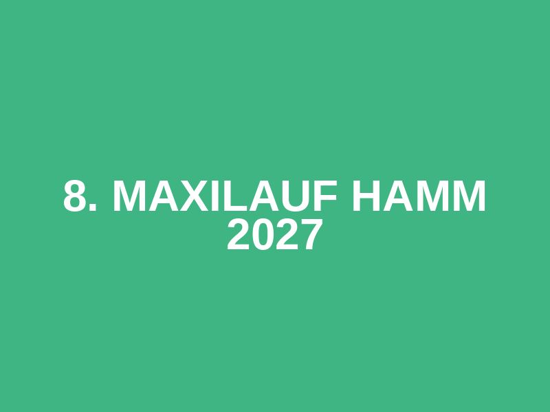 8. Maxilauf Hamm 2027 Logo
