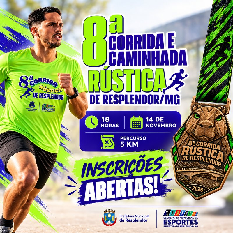 8ª CORRIDA E CAMINHADA RÚSTICA DE RESPLENDOR Logo