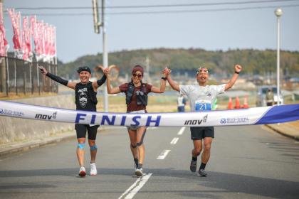 9th Ibaraki 100K Ultra Marathon in Rokko (第9回 茨城100Kウルトラマラソン in 鹿行) Logo