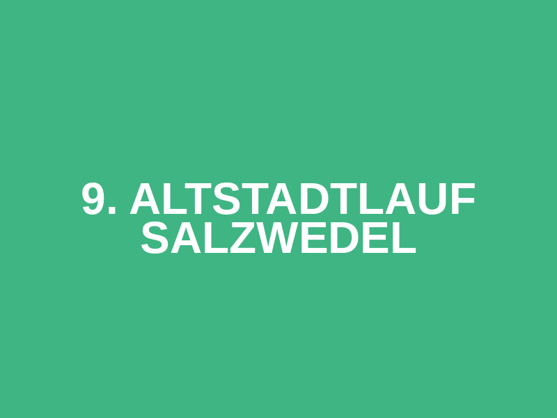 9. Altstadtlauf Salzwedel Logo