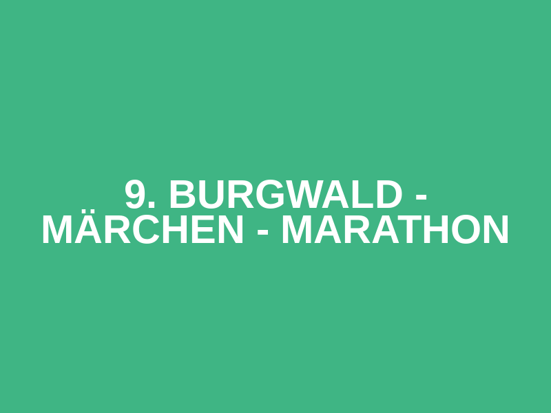 9. Burgwald - Märchen - Marathon Logo