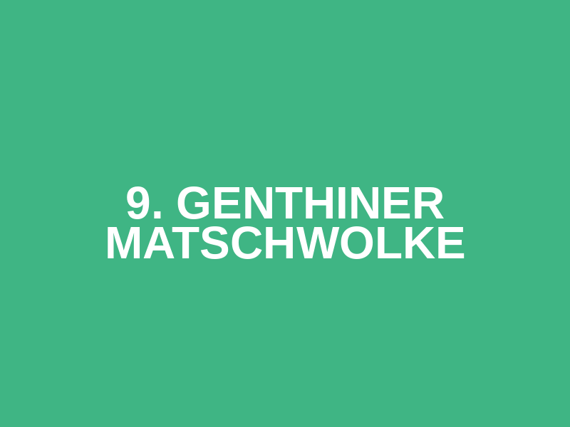 9. Genthiner Matschwolke