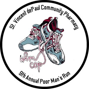 9th Annual St. Vincent dePaul Community Pharmacy: Poor Man's Run Logo