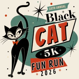 A Kitten Place Black Cat 5K Fun Run Logo