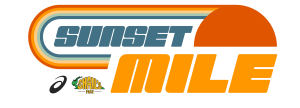 A Snail's Pace x ASICS Sunset Mile Logo
