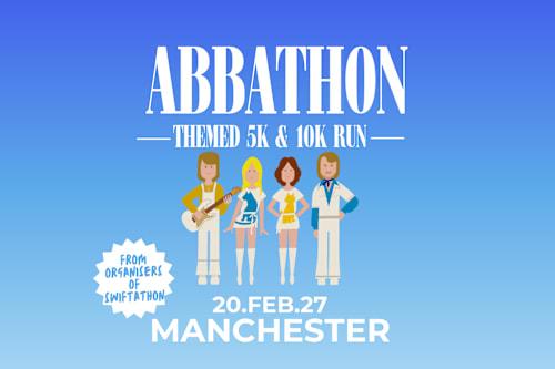 Abbathon 5k & 10k Themed Run - Manchester Logo