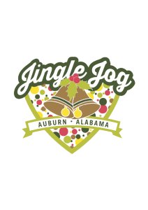 Active Auburn Jingle Jog 5k and Santa Stroll Fun Run Logo