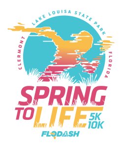 AdventHealth Spring to Life 5k & 10k presented by LiveTrends Design Group Logo