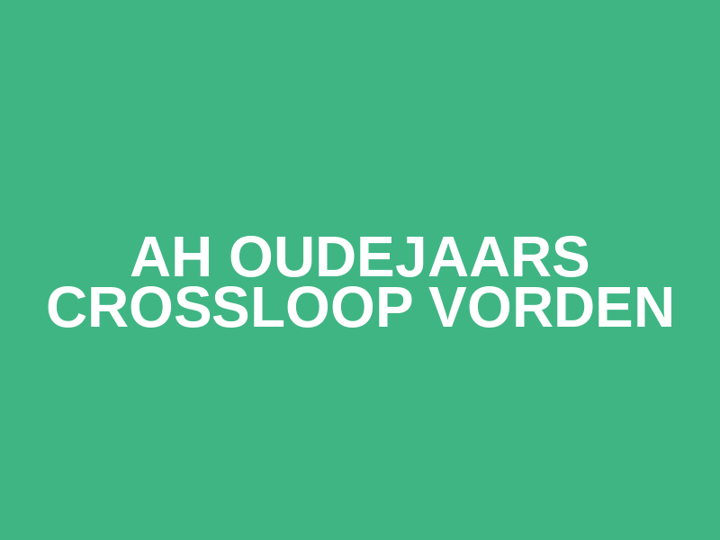 AH Oudejaars Crossloop Vorden Logo
