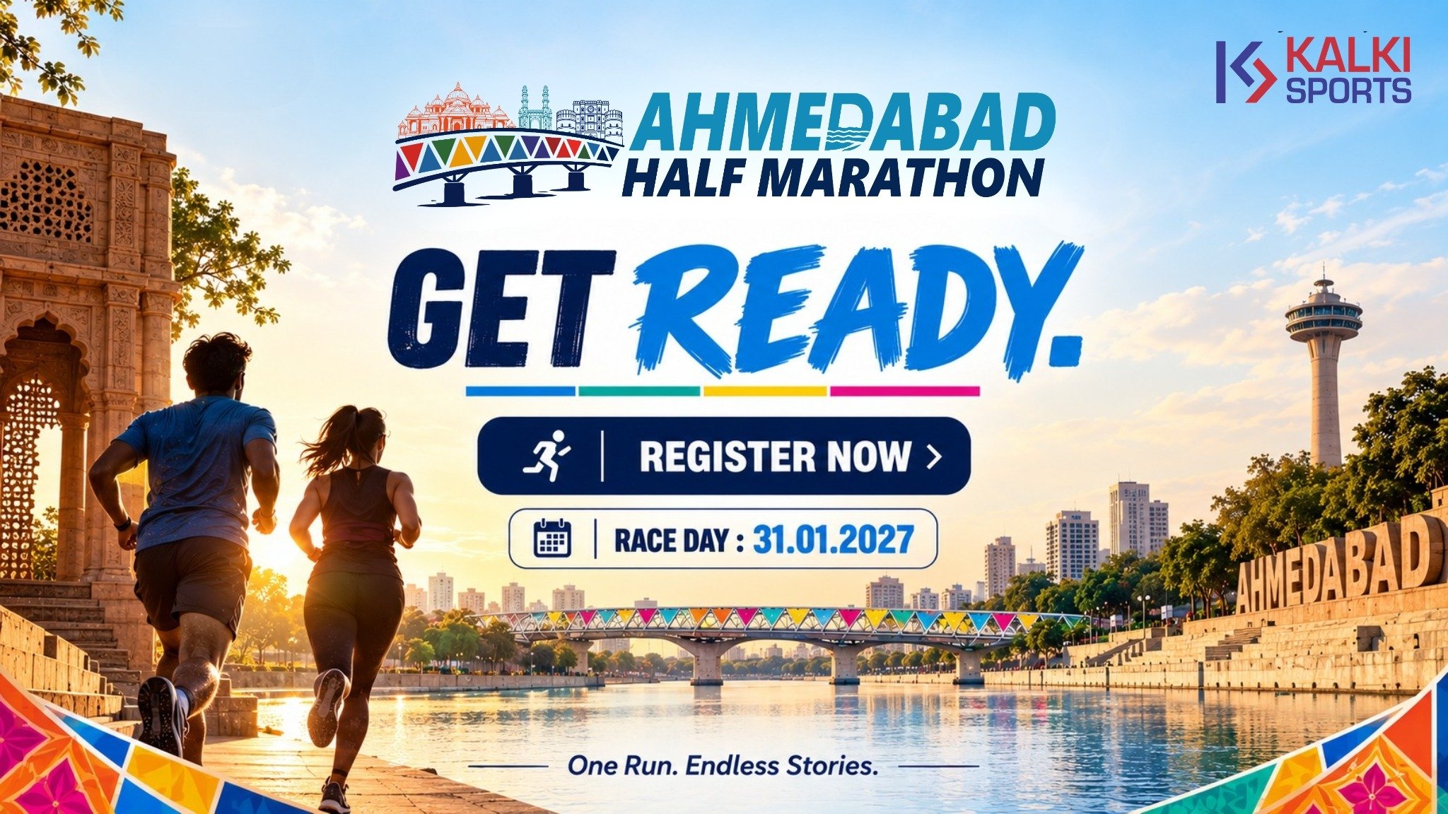 Ahmedabad Half Marathon Logo