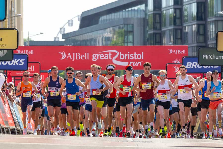 AJ Bell Great Bristol Run Logo
