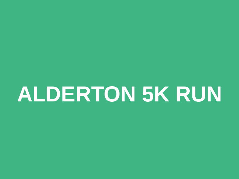 Alderton 5k Run